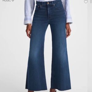 NWT Madewell Flared Wide-Leg Crop Jeans Size 29 $148